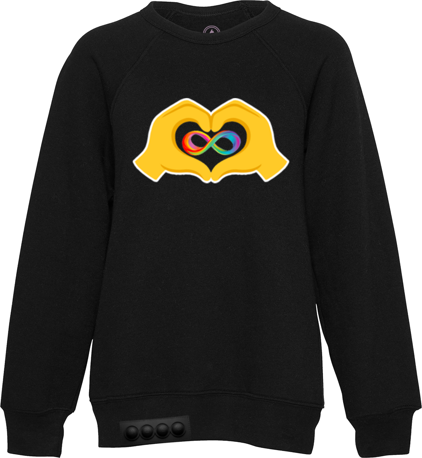 Kids / Black Sweatshirt / Black pop it
