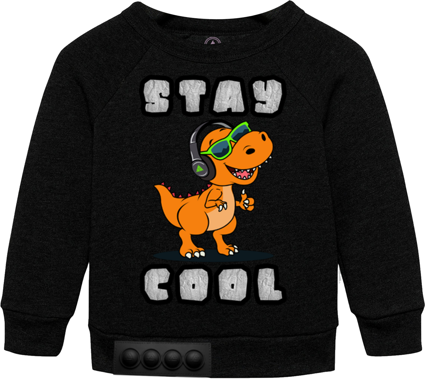 Toddler / Black Sweatshirt / Black pop it