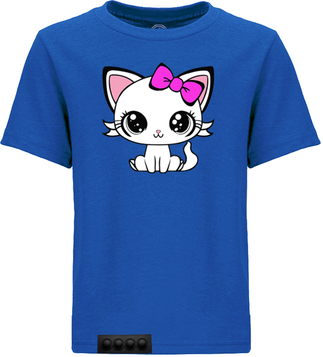 Blue tee/black pop it