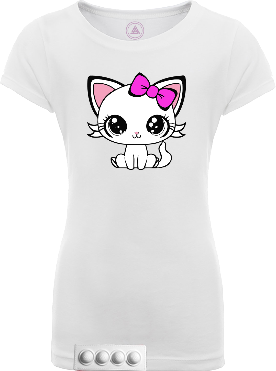 White tee/white pop it