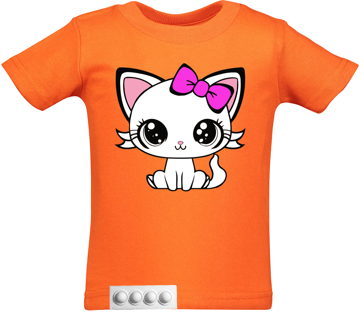 Toddler/ Orange T/White pop it