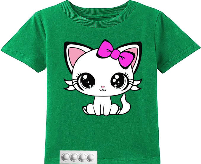 Toddler/ Green T/ White pop it