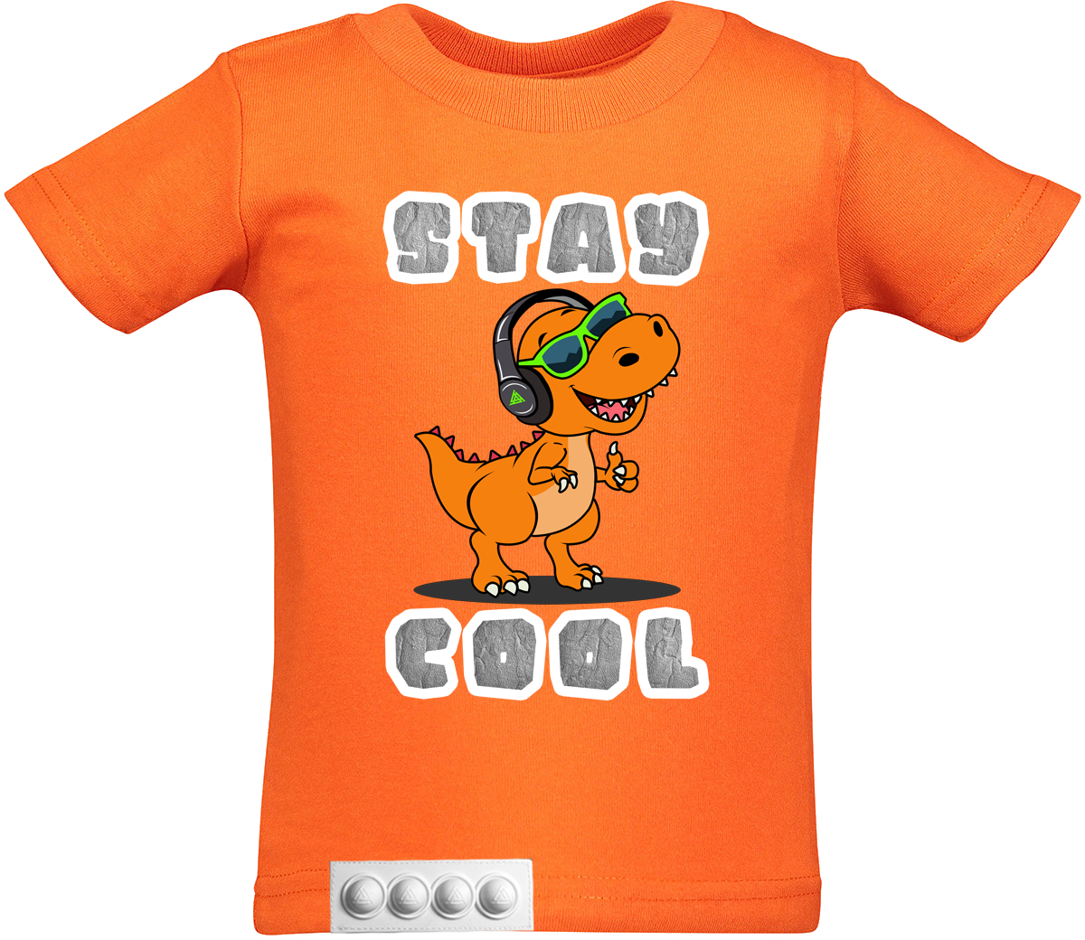 Toddler/ Orange T/White pop it