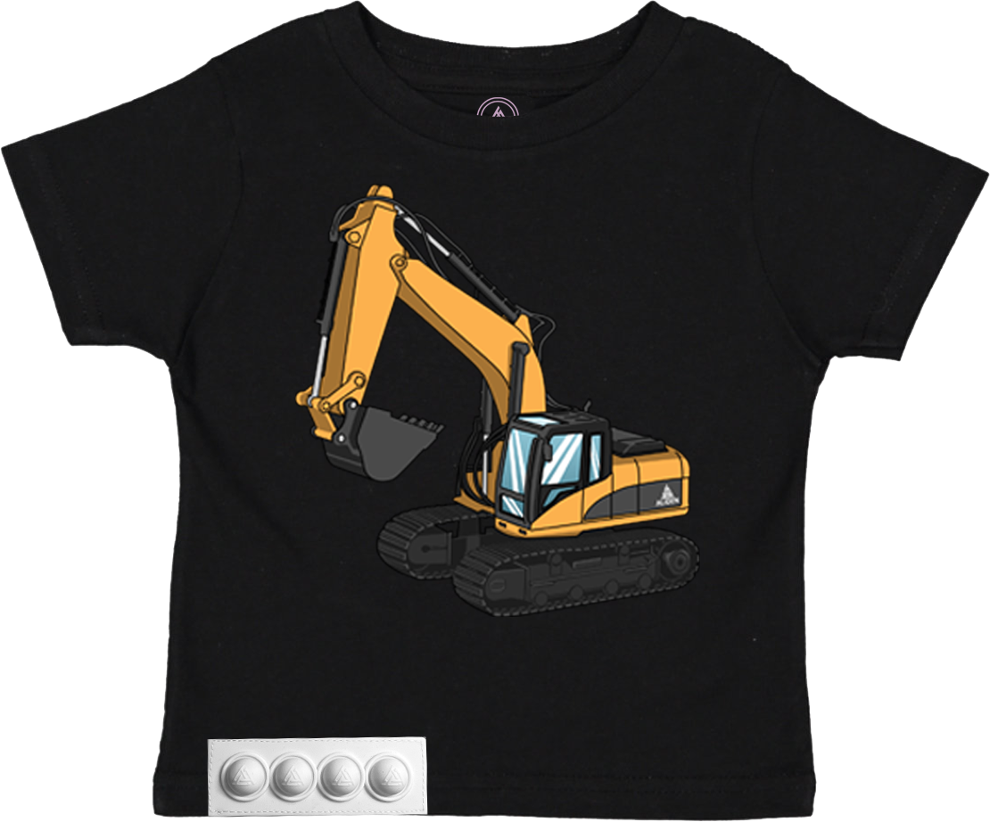 Toddler/Black T/White pop it