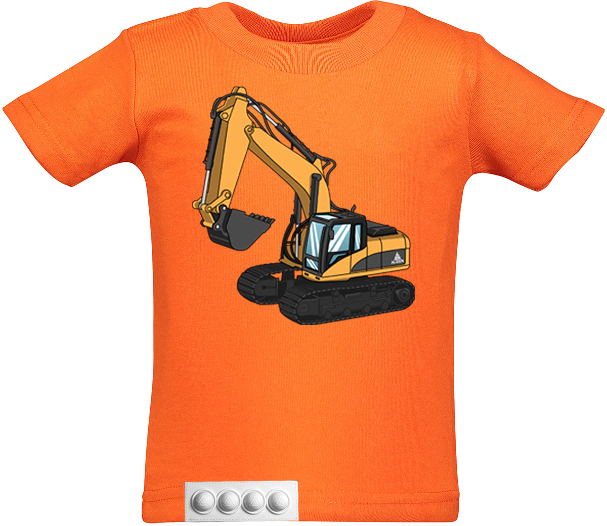 Toddler/ Orange T/White pop it