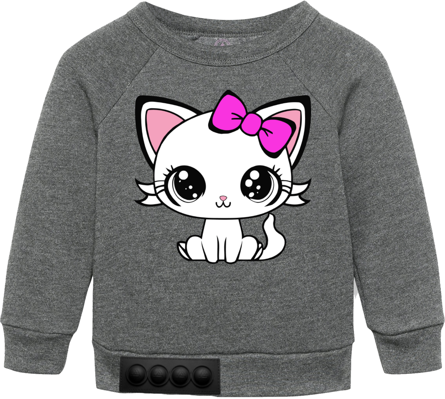 Toddler / Gray Sweatshirt / Black pop it
