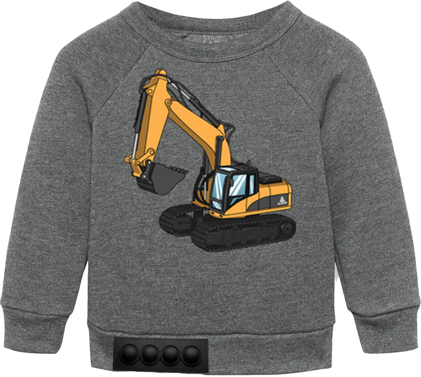 Toddler / Gray Sweatshirt / Black pop it