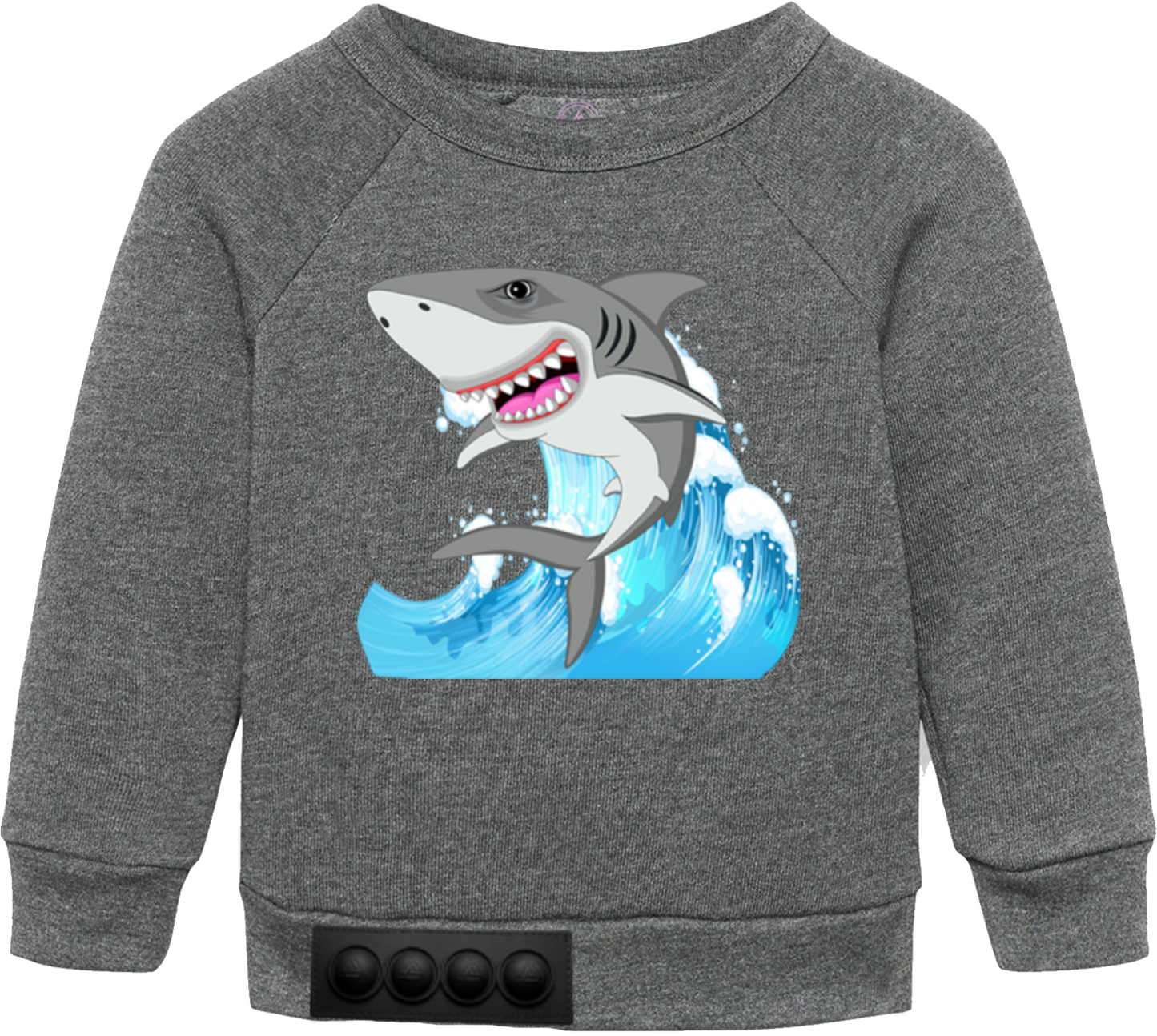 Toddler / Gray Sweatshirt / Black pop it