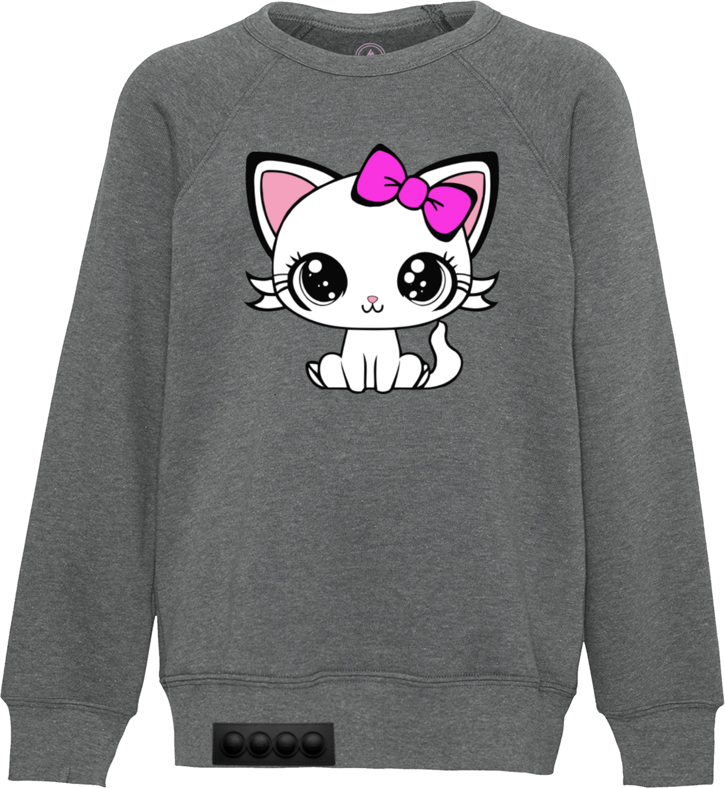 Kids / Gray Sweatshirt / Black pop it