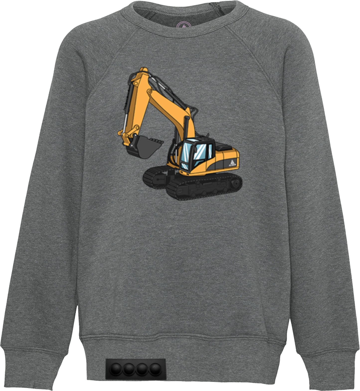 Kids / Gray Sweatshirt / Black pop it
