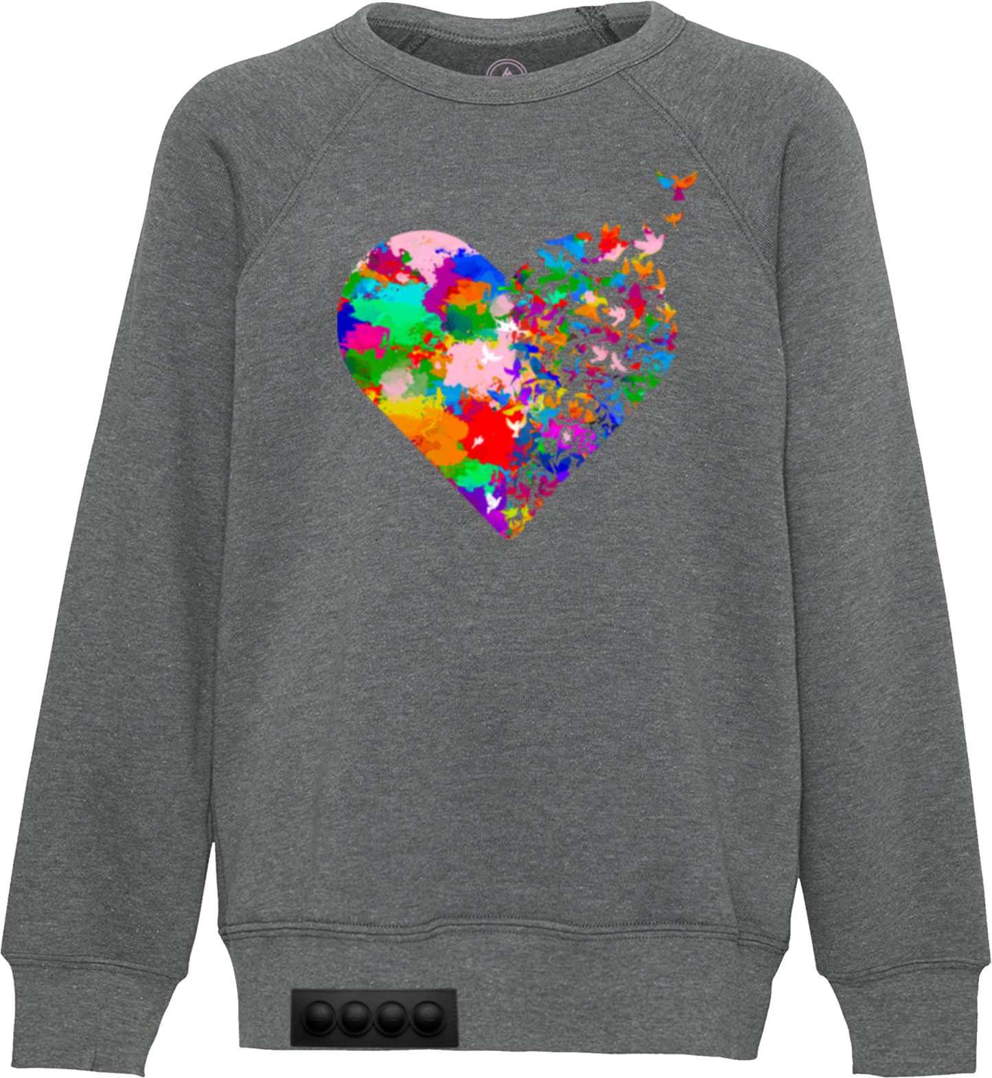 Kids / Gray Sweatshirt / Black pop it