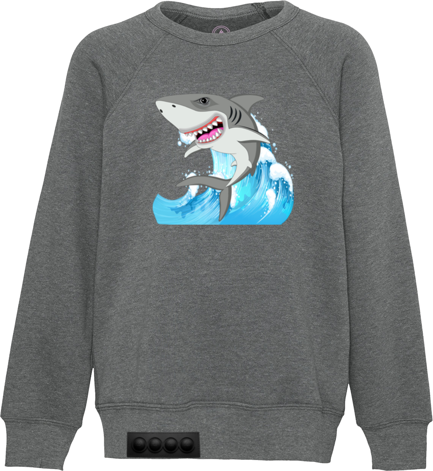 Kids / Gray Sweatshirt / Black pop it