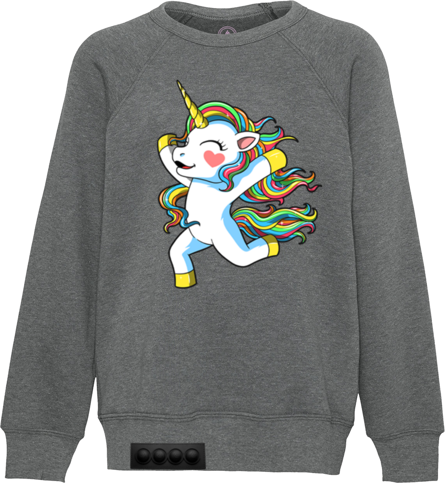 Kids / Gray Sweatshirt / Black pop it