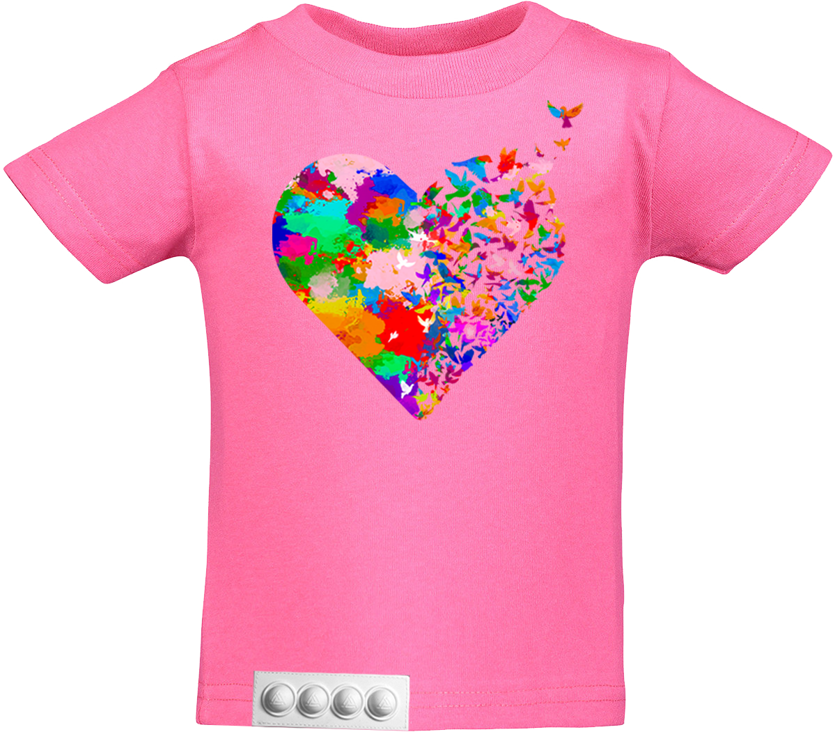 Toddler/ Pink T/White pop it