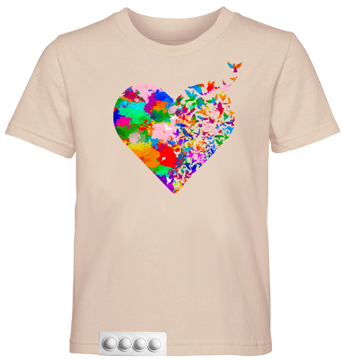 Sand Tee/white pop it