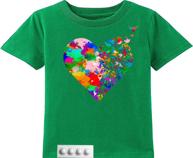 Toddler/ Green T/ White pop it