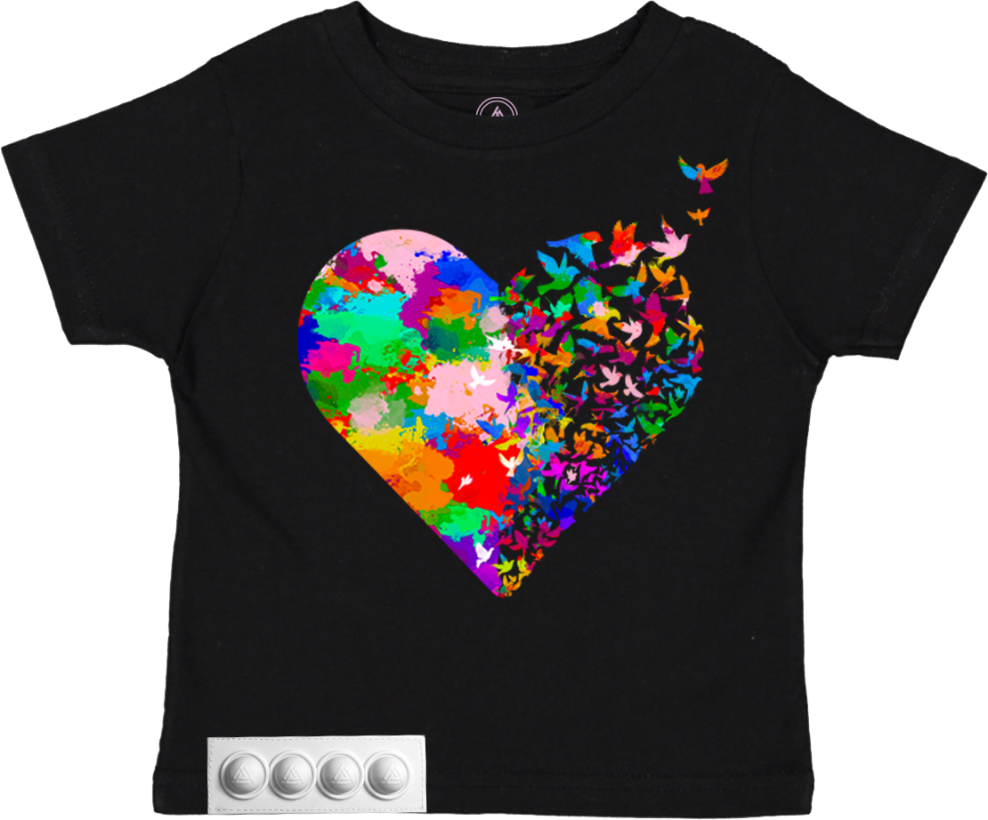 Toddler/Black T/White pop it