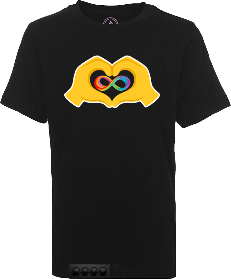 Black tee/black pop it