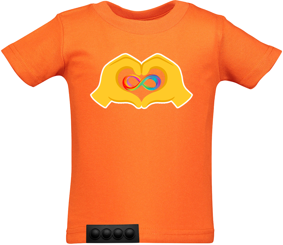 Toddler/ Orange T/ Black pop it