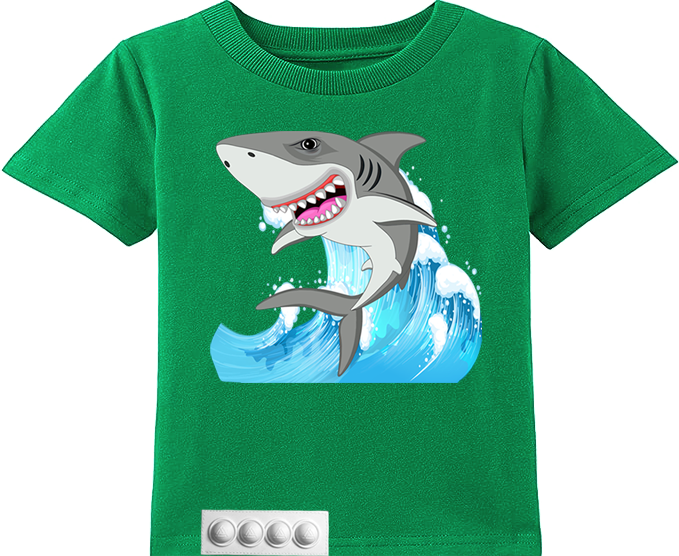 Toddler/ Green T/ White pop it