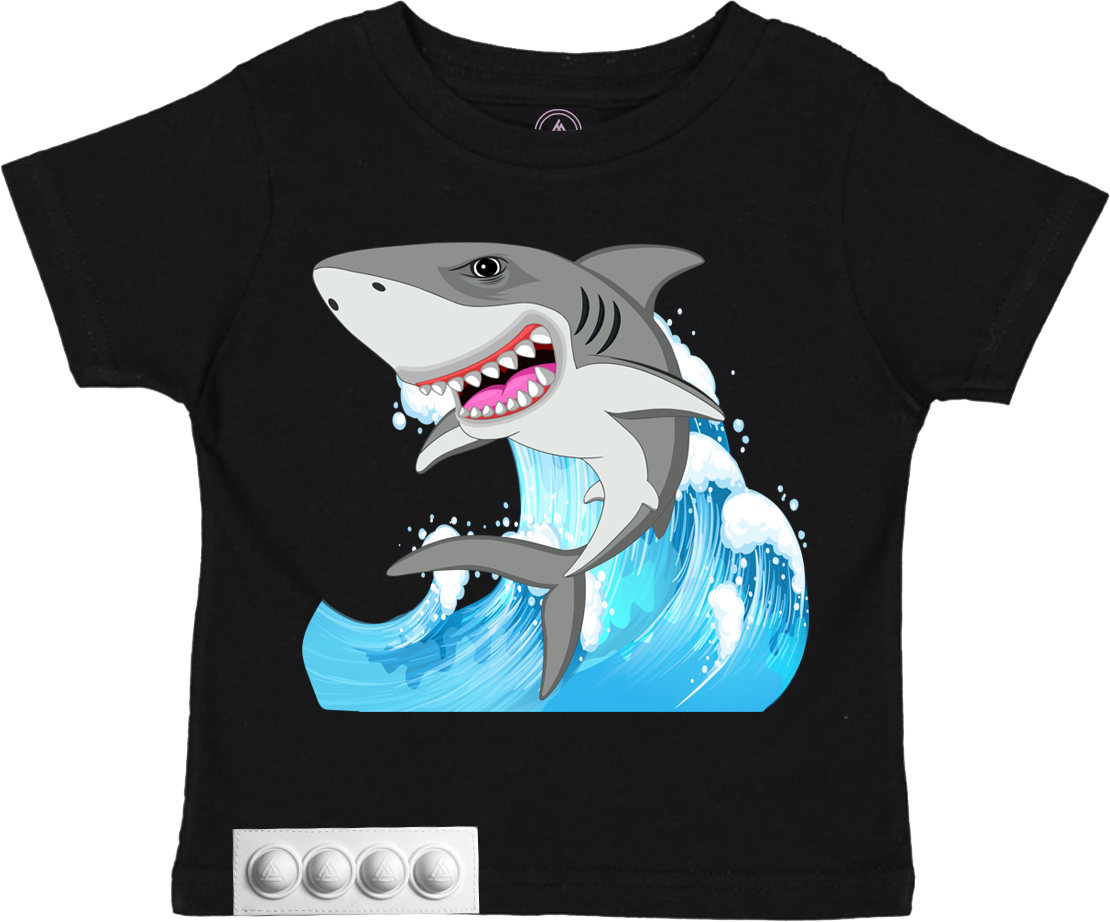 Toddler/Black T/White pop it