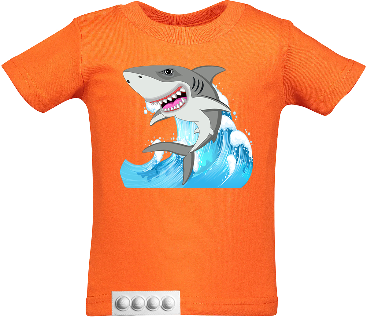 Toddler/ Orange T/White pop it