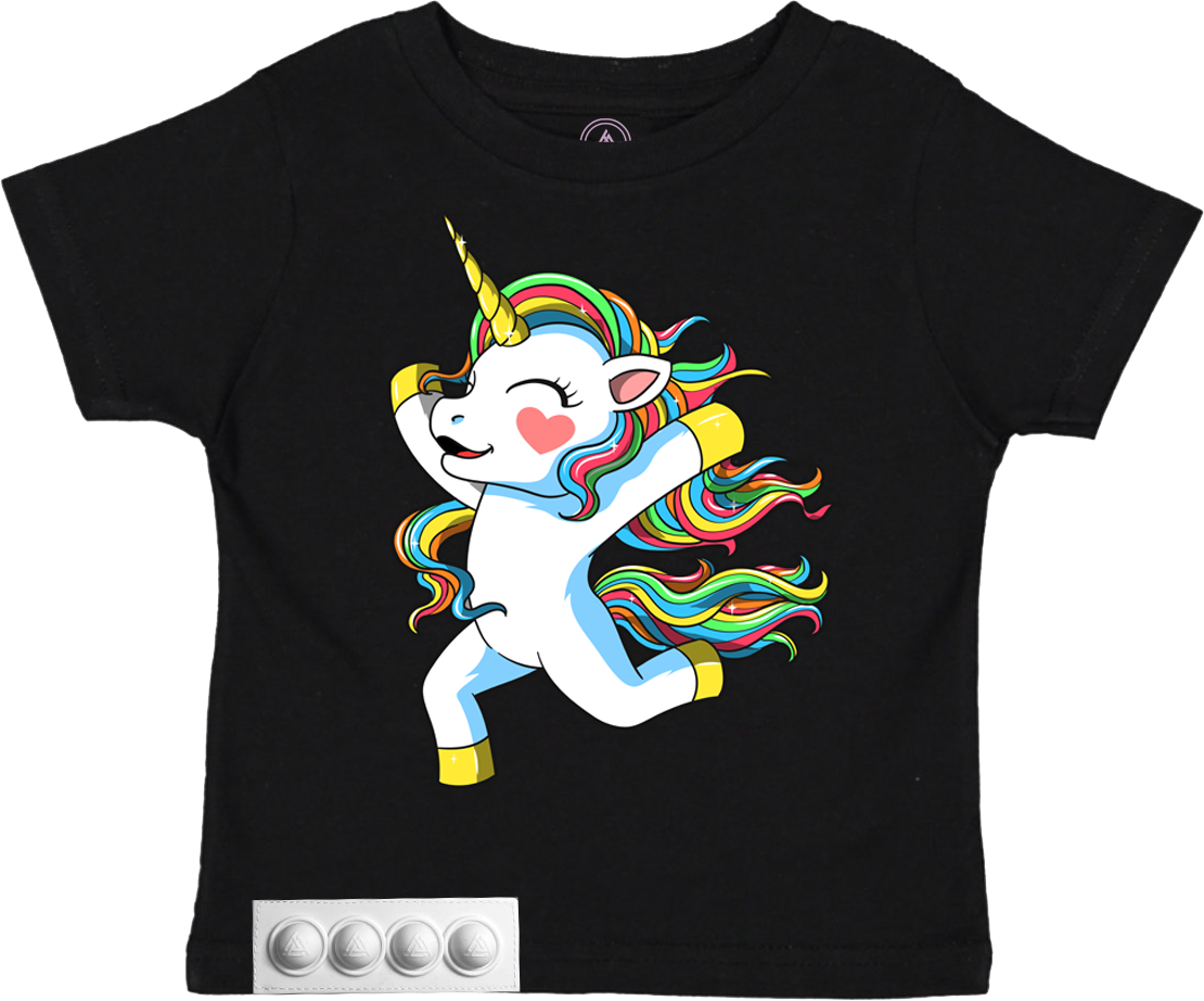 Toddler/Black T/White pop it