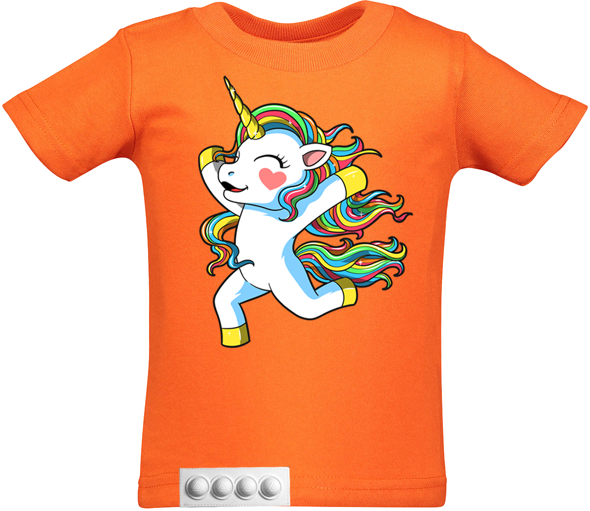 Toddler/ Orange T/White pop it
