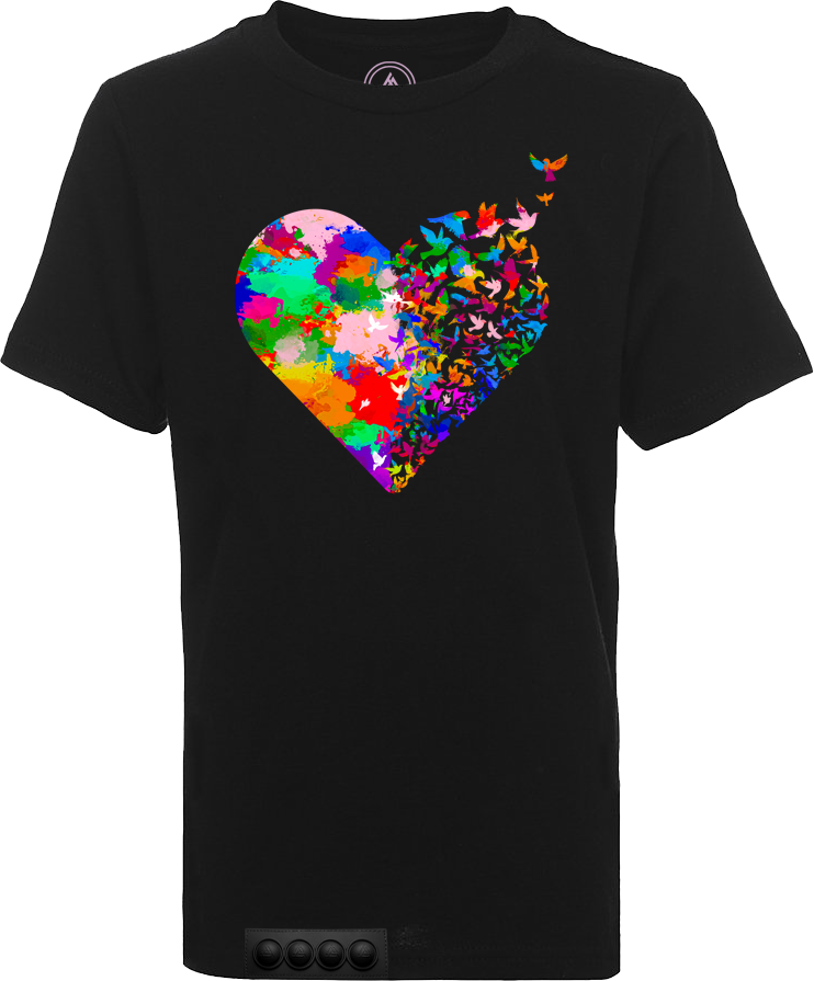 Black tee/black pop it