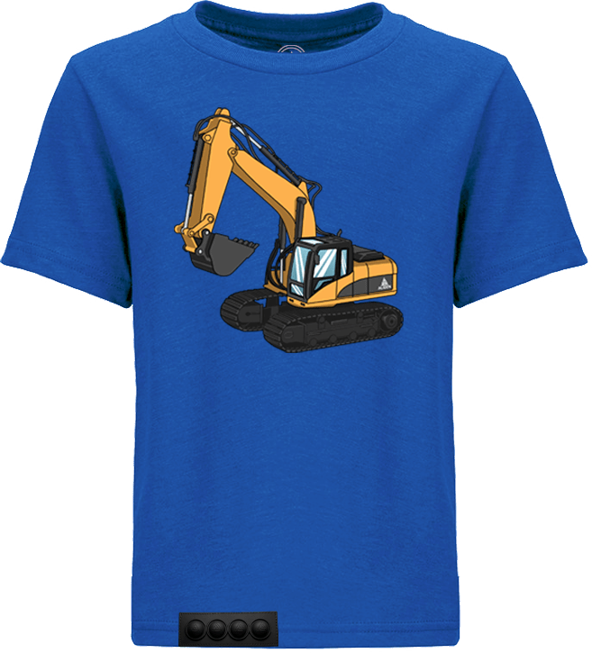 Blue tee/black pop it