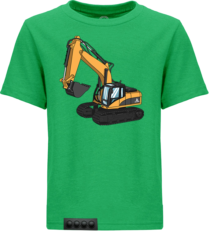 Green tee/black pop it