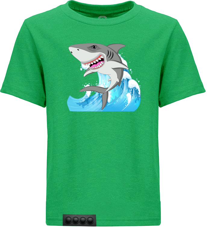 Green tee/black pop it