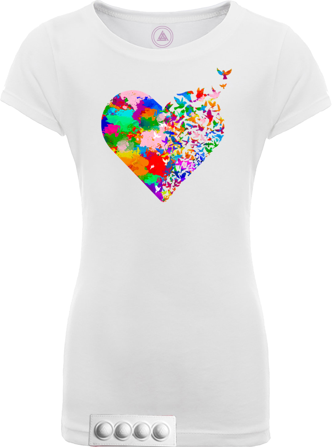 White tee/white pop it