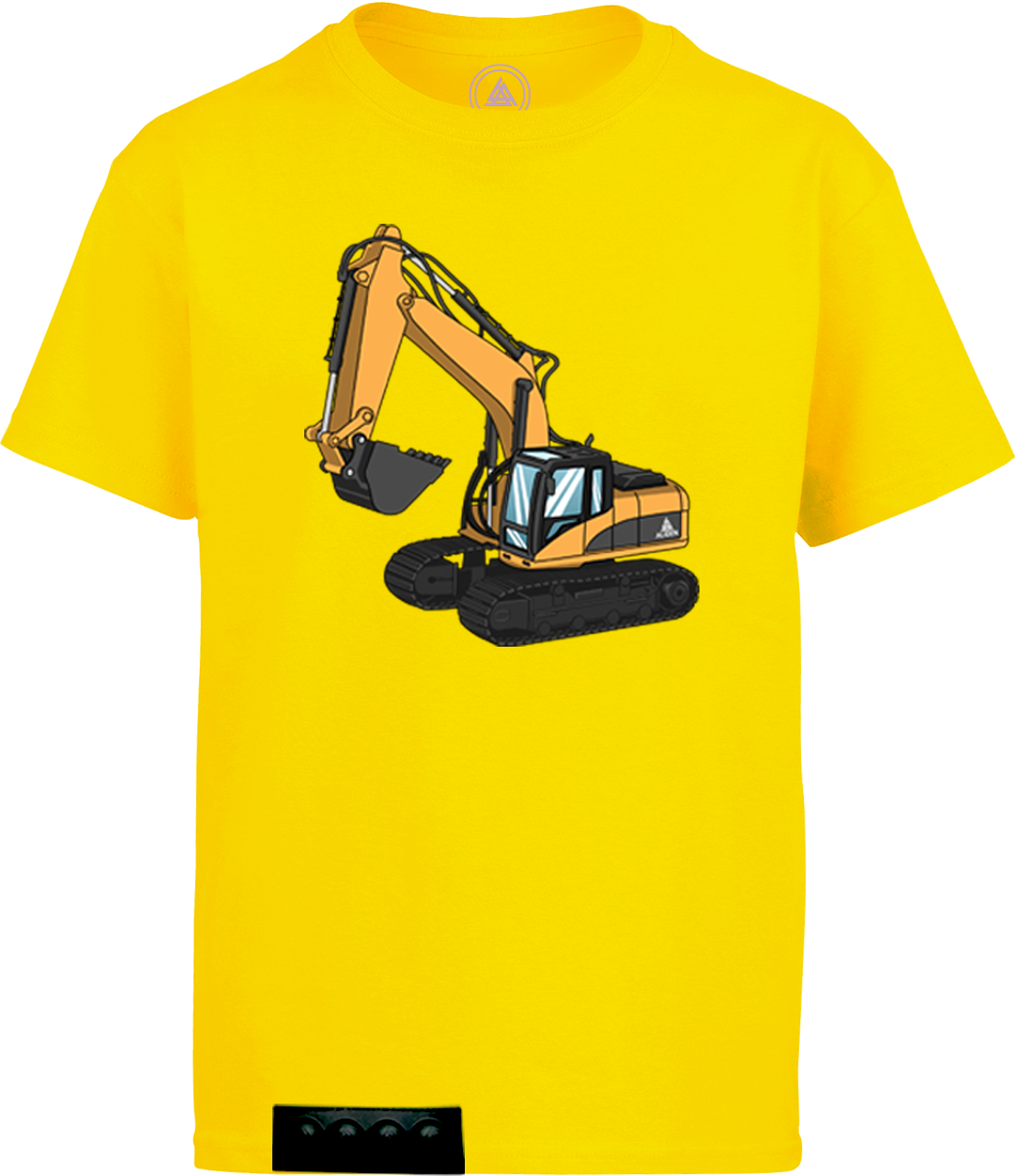 Yellow tee/black pop it