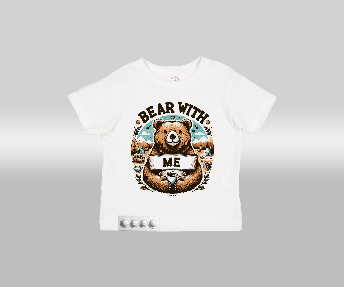 Lliiaa-Toddler/ White T/White pop it