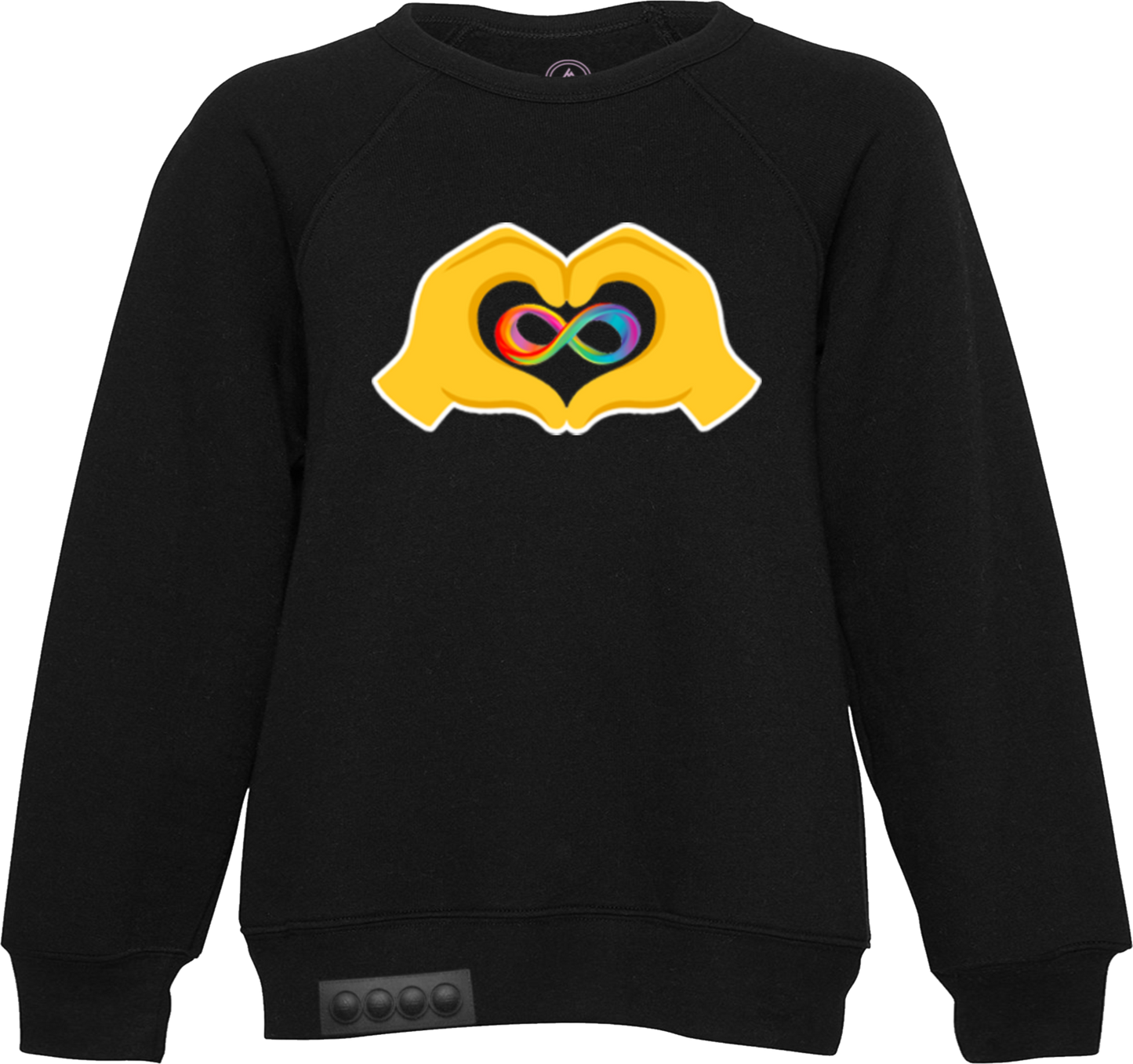 Adult / Black Sweatshirt / Black pop it