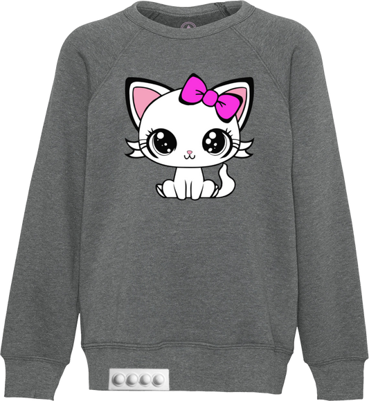 Kids / Gray Sweatshirt / White pop it