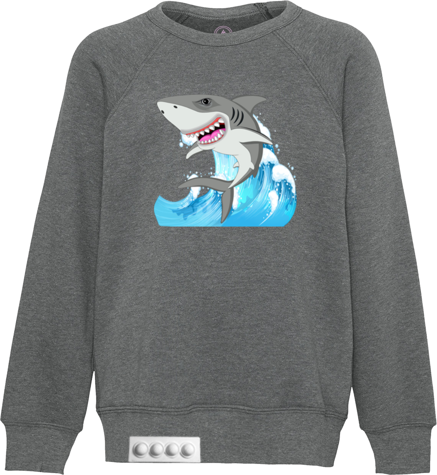 Kids / Gray Sweatshirt / White pop it