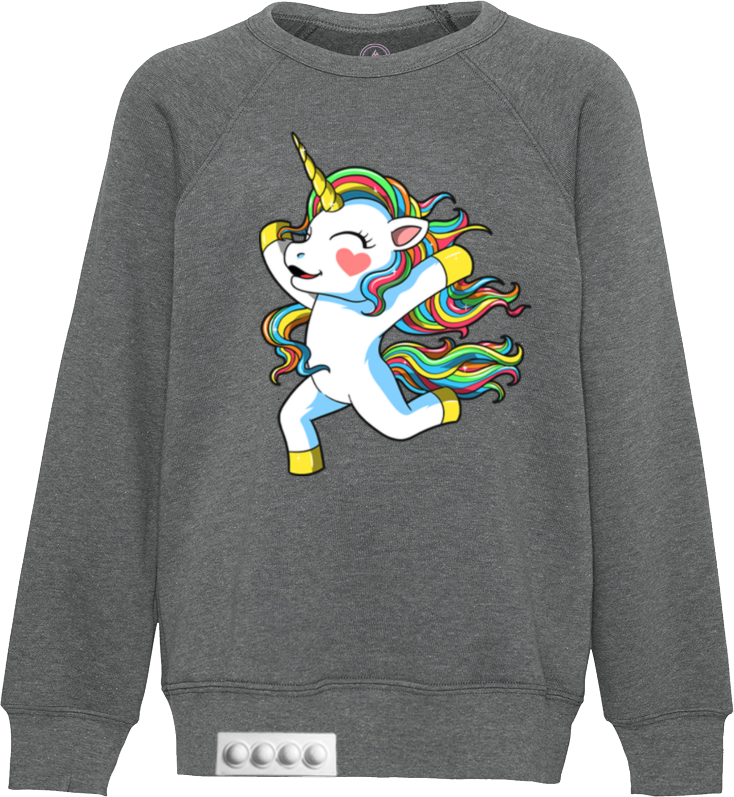 Kids / Gray Sweatshirt / White pop it