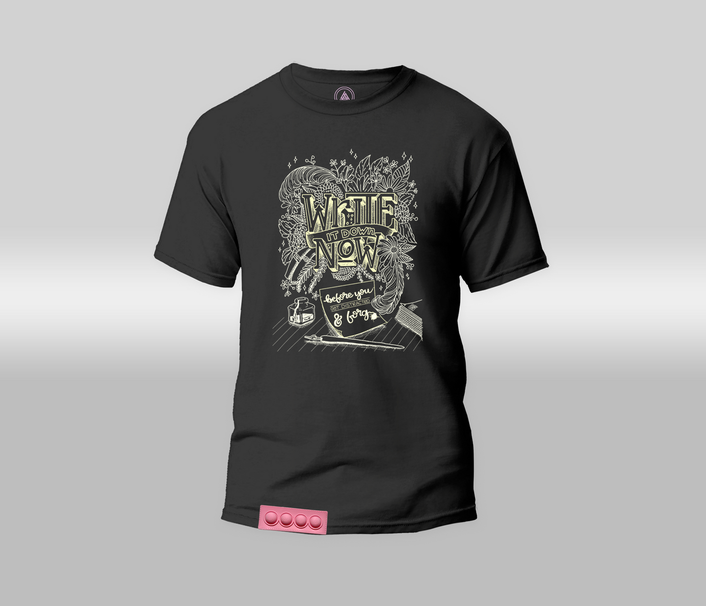 S.S.C - Adult/Black tee/ Pink pop it