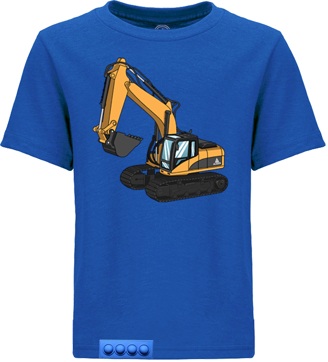 Blue tee/blue pop it