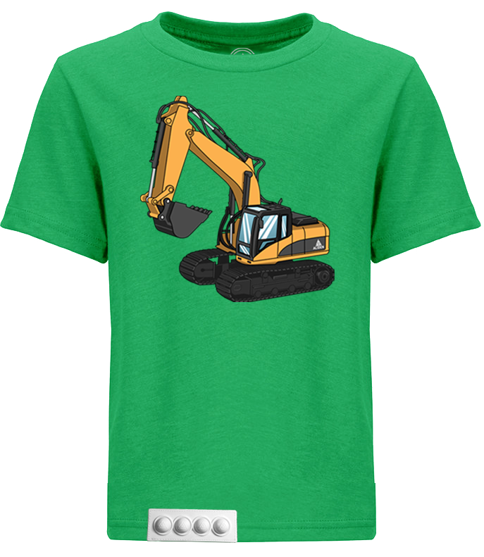 Green tee/white pop it