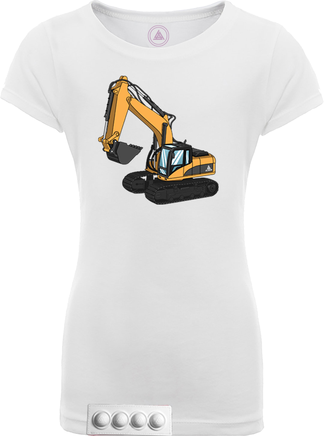White tee/white pop it