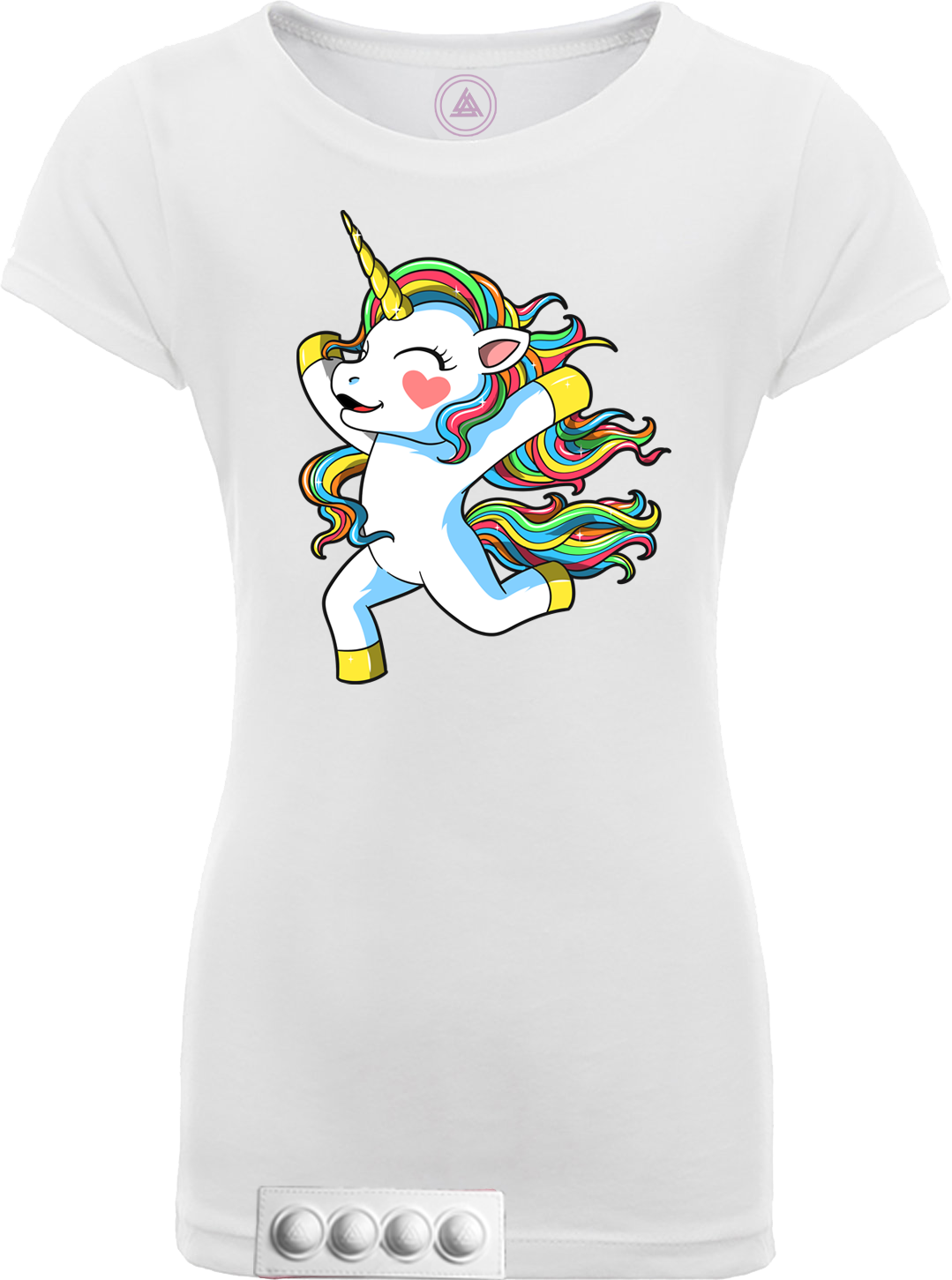 White tee/white pop it